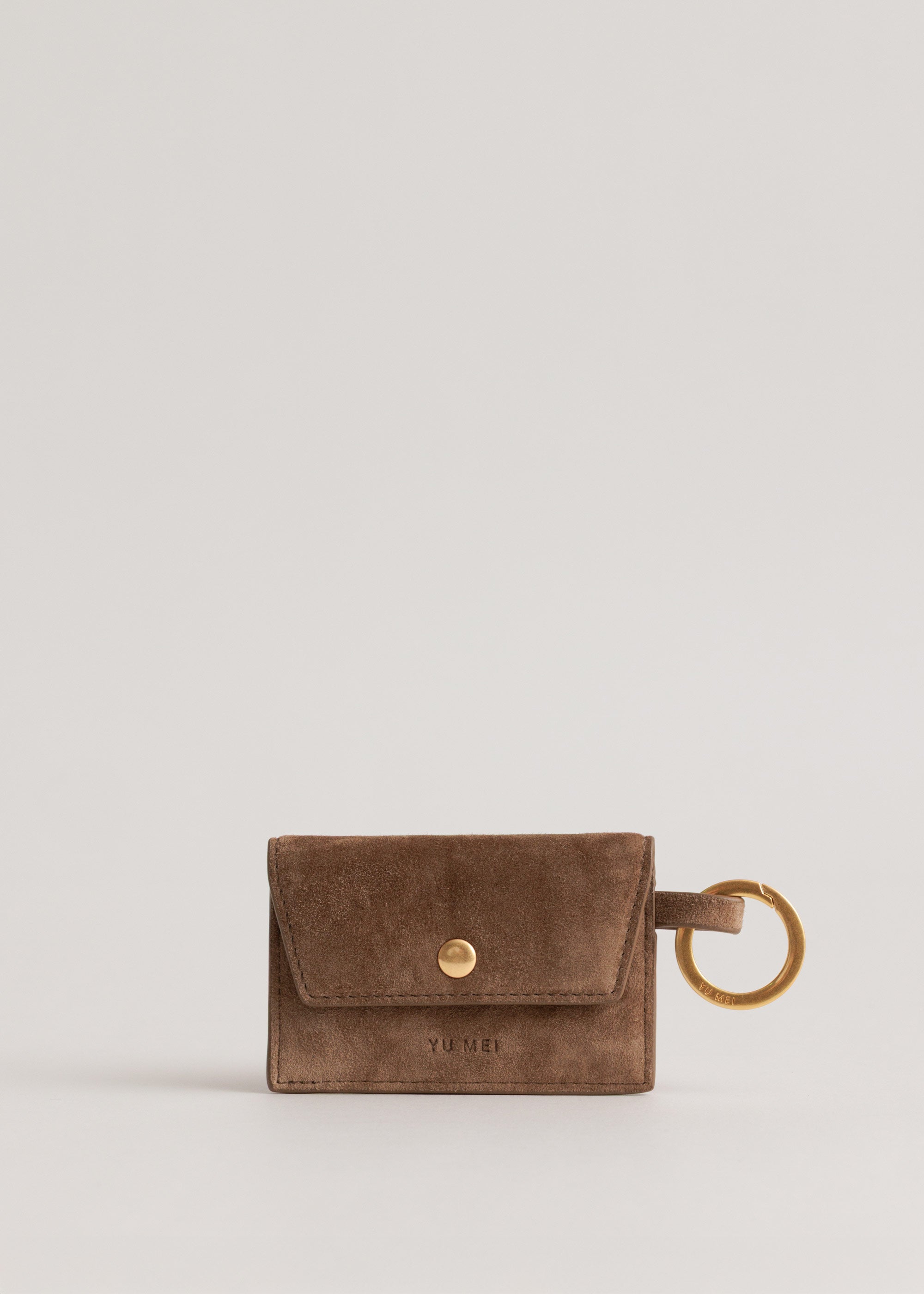 Envelope Pouch in Sand Stone Suede | Yu Mei