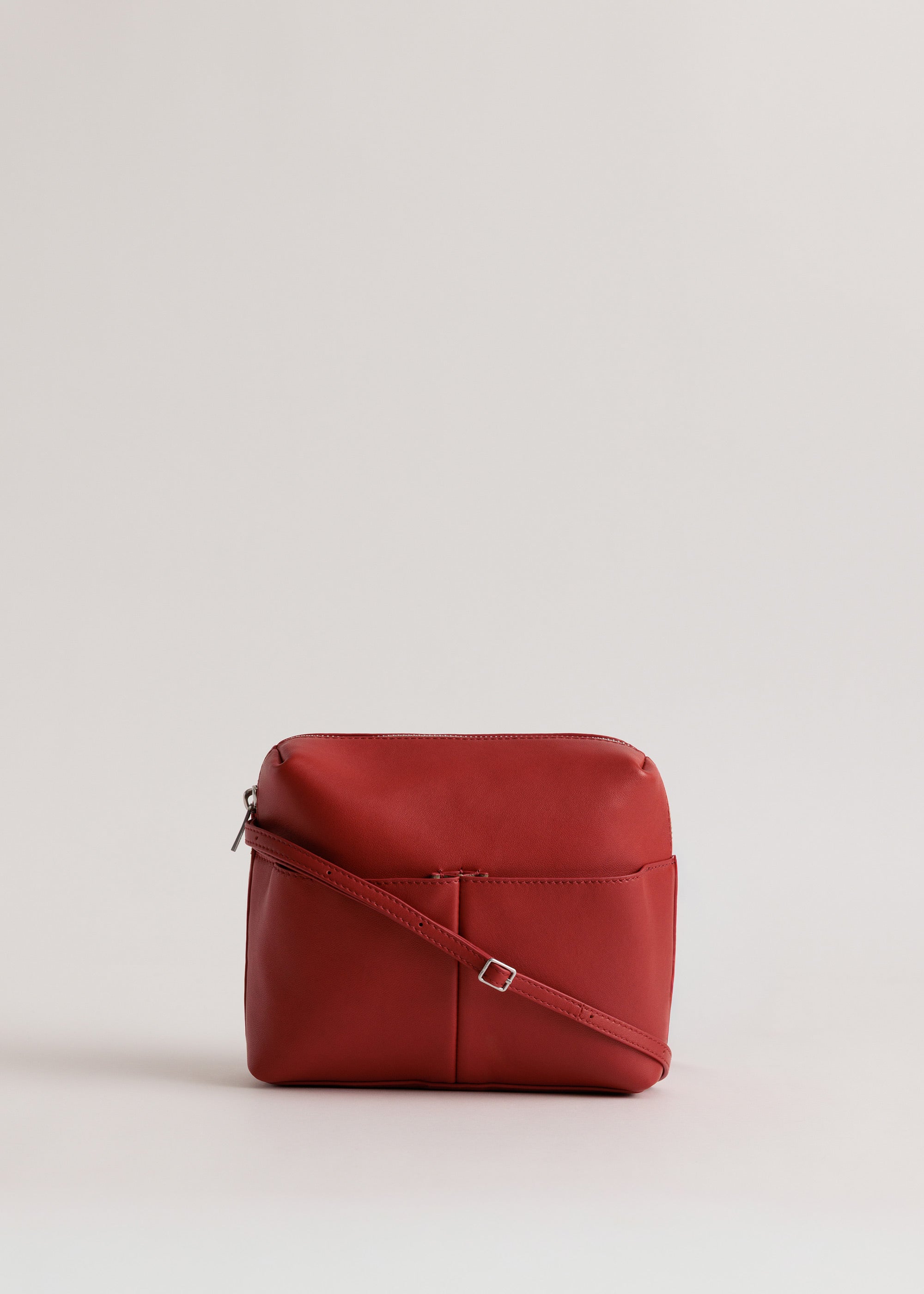 Kaye Bag | Leather Cross-Body Bag Lobster Red | Yu Mei