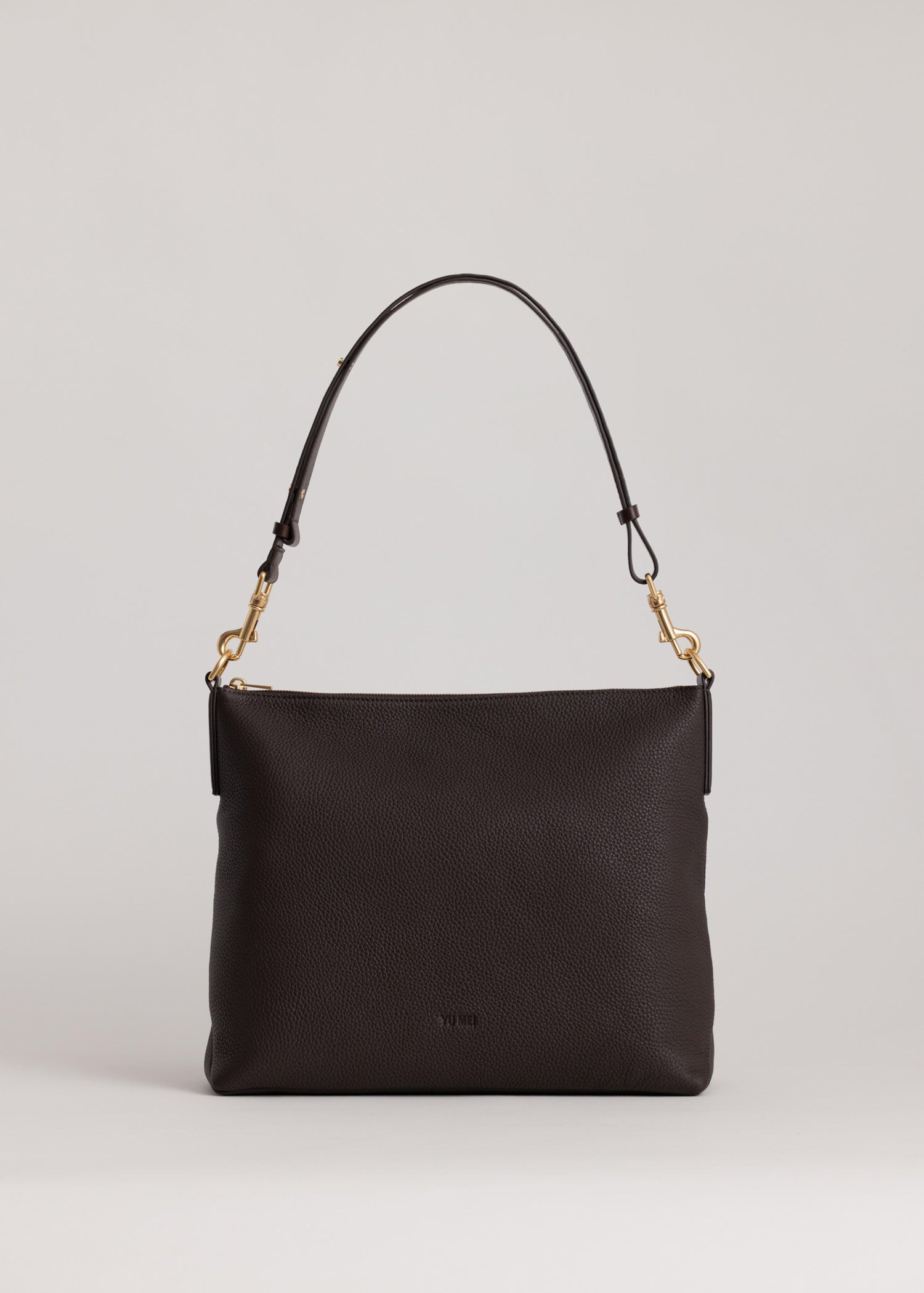 Braidy | Leather Crossbody Bag in Molasses | Yu Mei