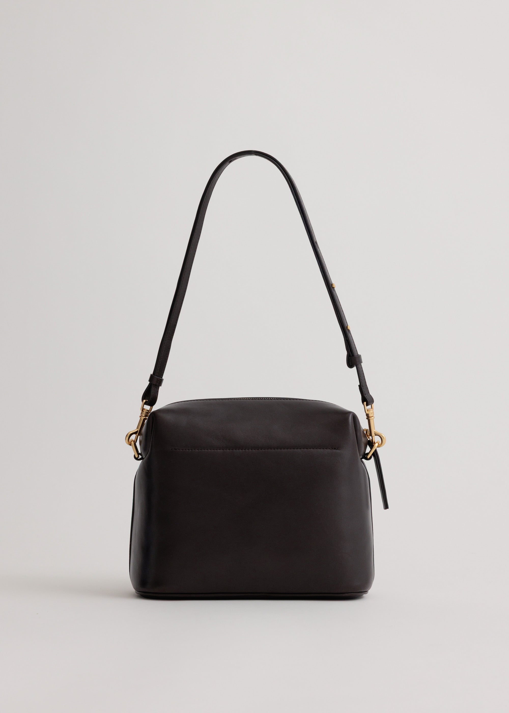 Ch'lita Bag in Americano Lambskin back view showing adjustable cross-body strap