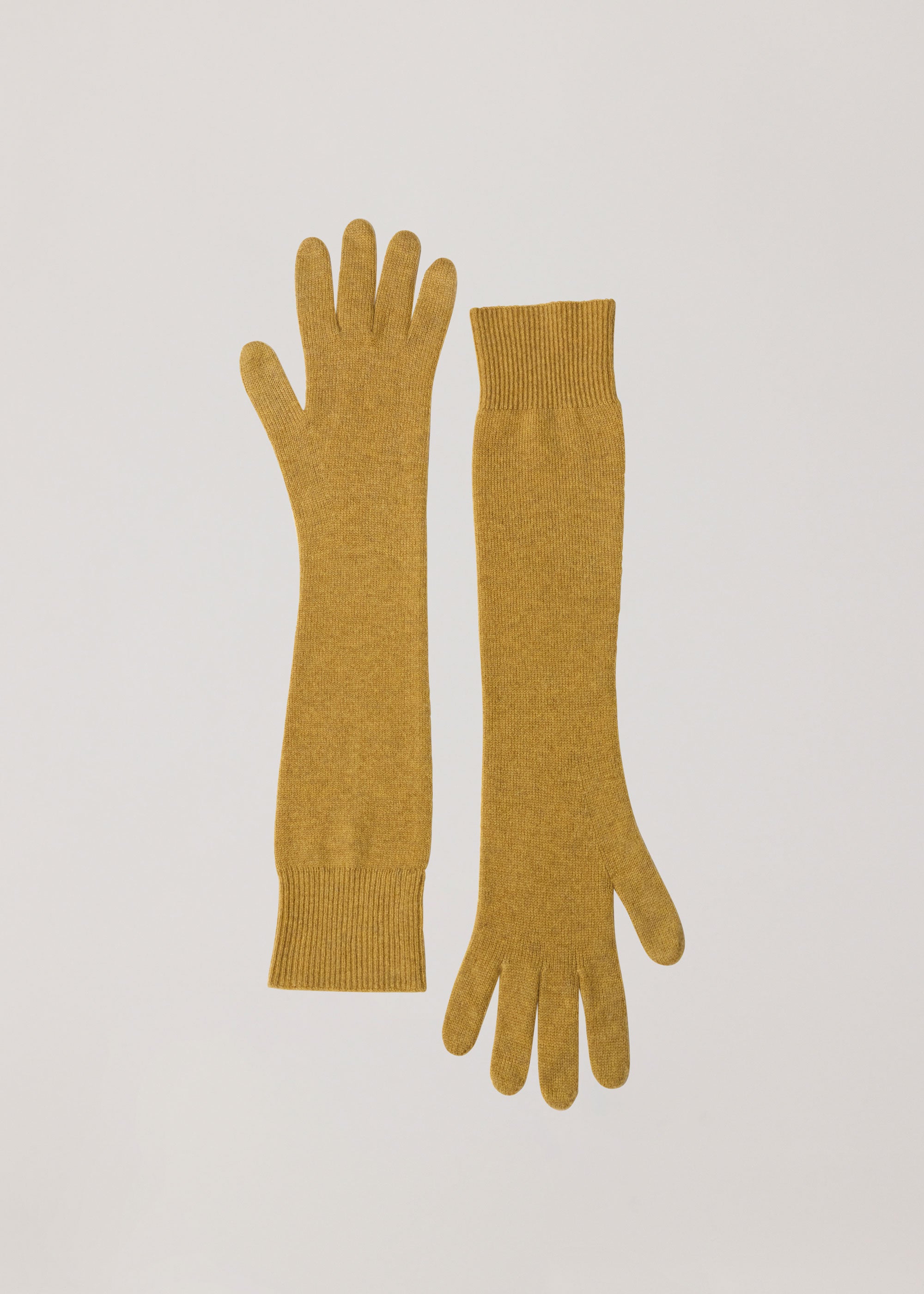 Cashmere Glove Chartreuse Knit | Yu Mei