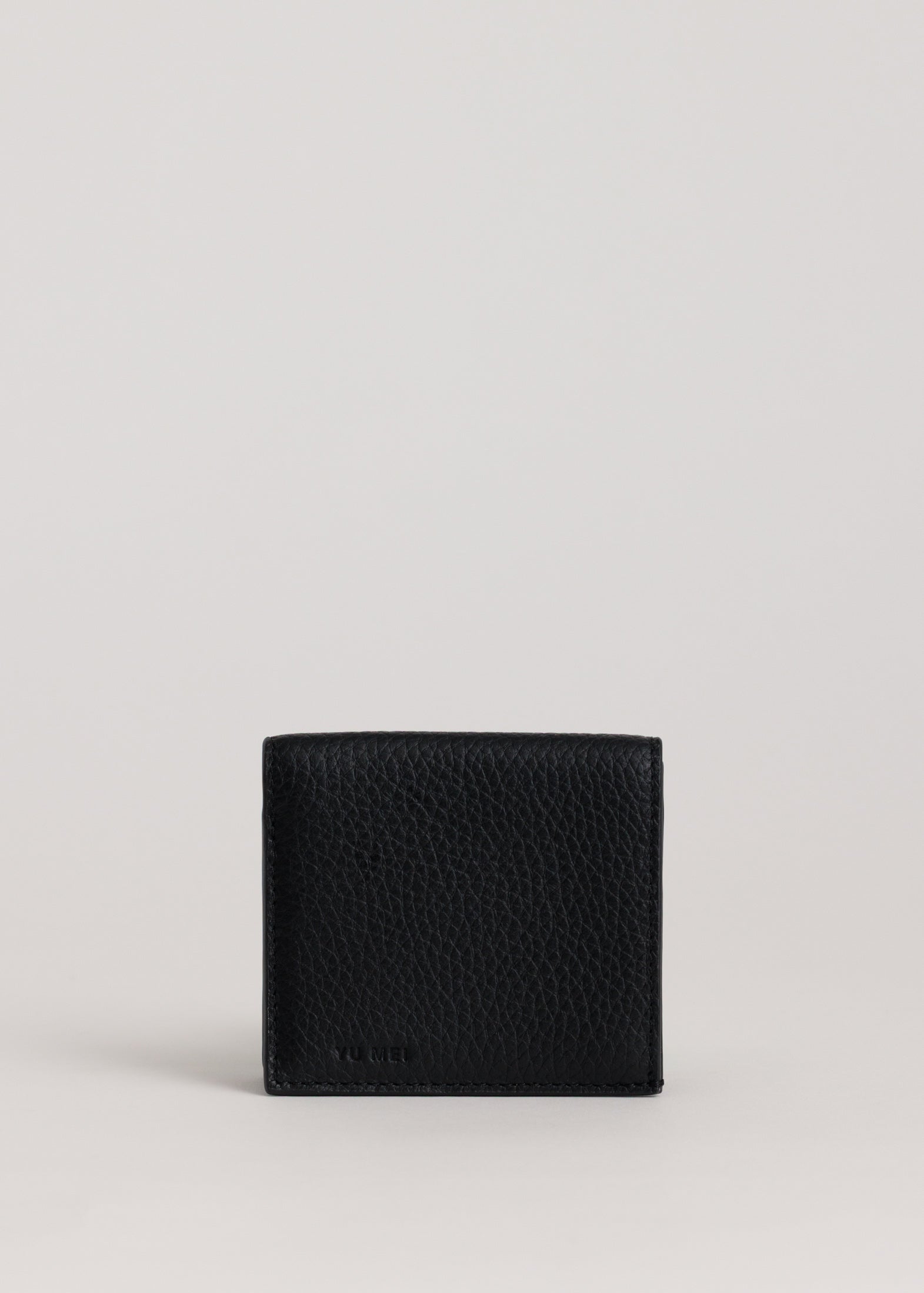 Seth Cardholder in Black Deer Nappa - front view