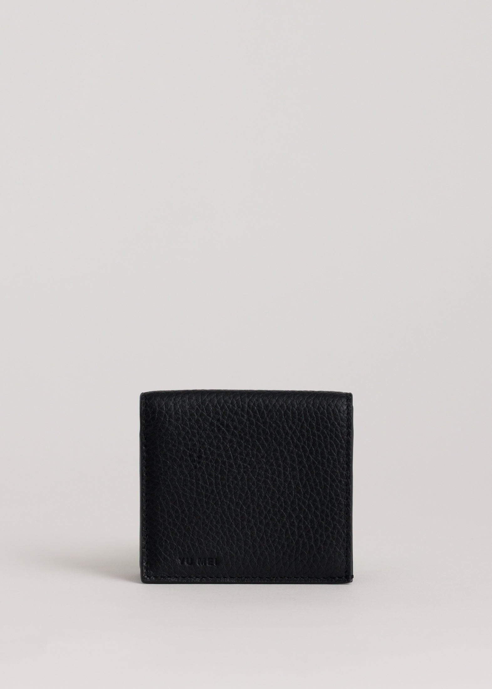 Seth Cardholder in Black Deer Nappa - front view