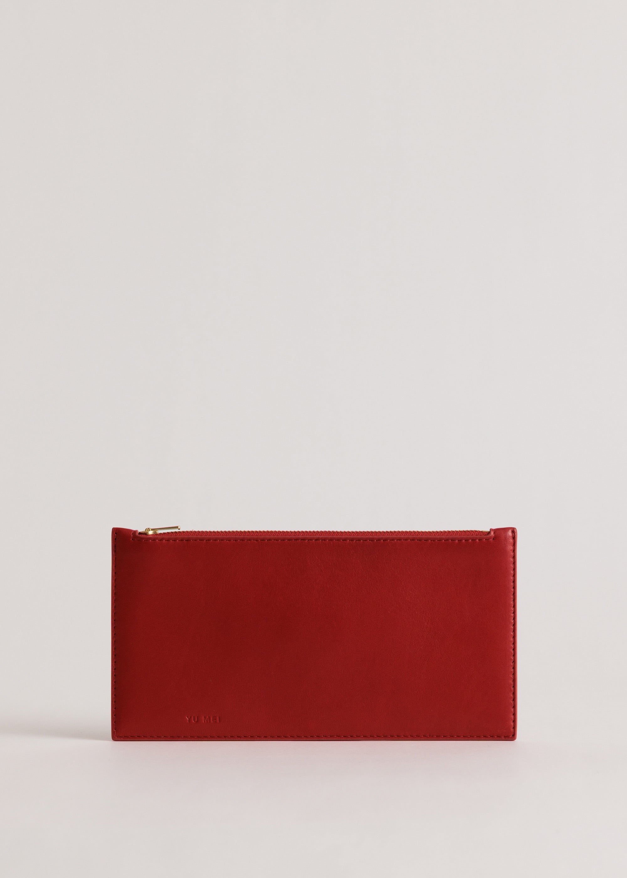 Hannah Envelope in Lobster Red Lambskin front view