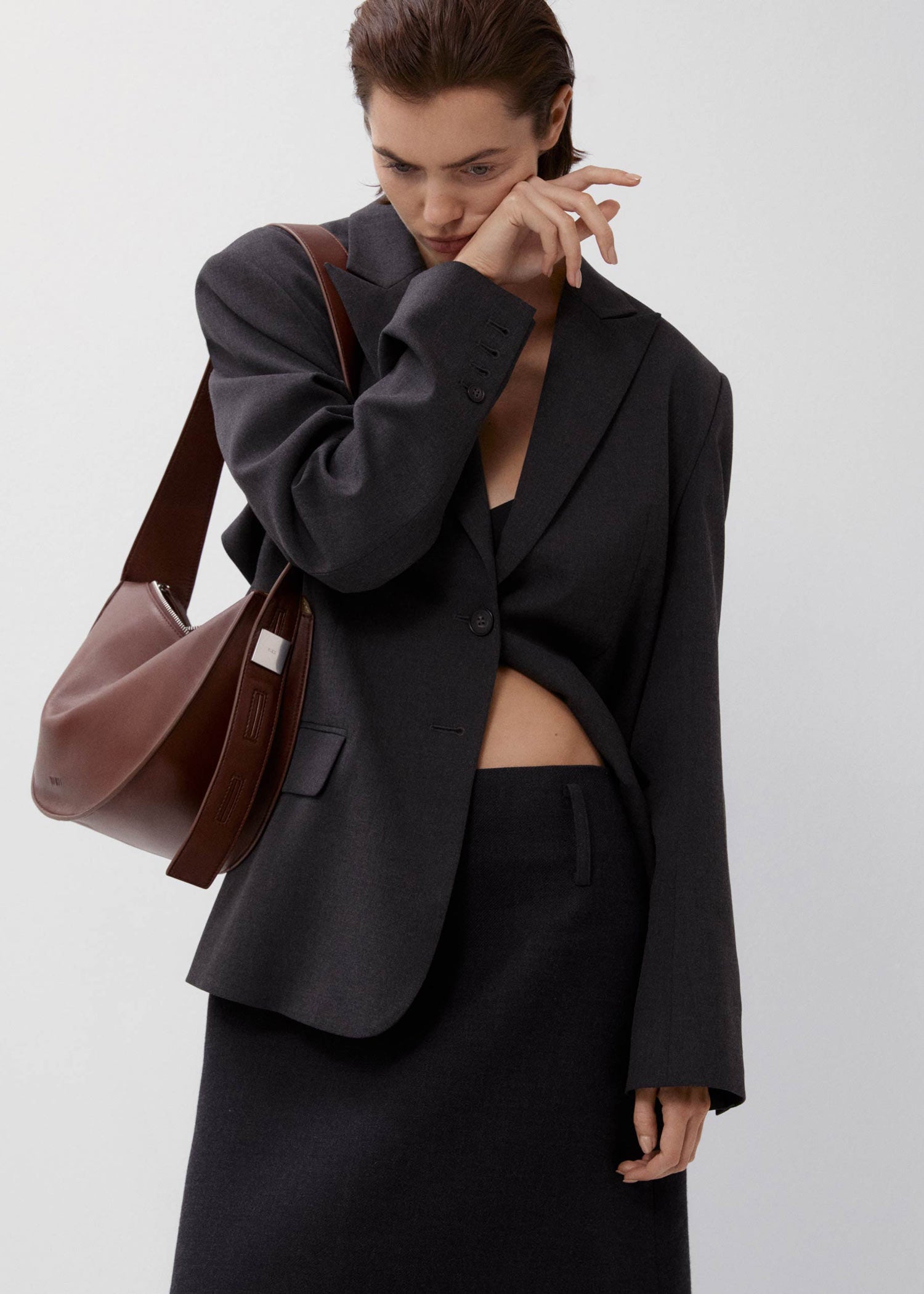 Antonia | Shoulder Bag in Ox Lambskin | Yu Mei