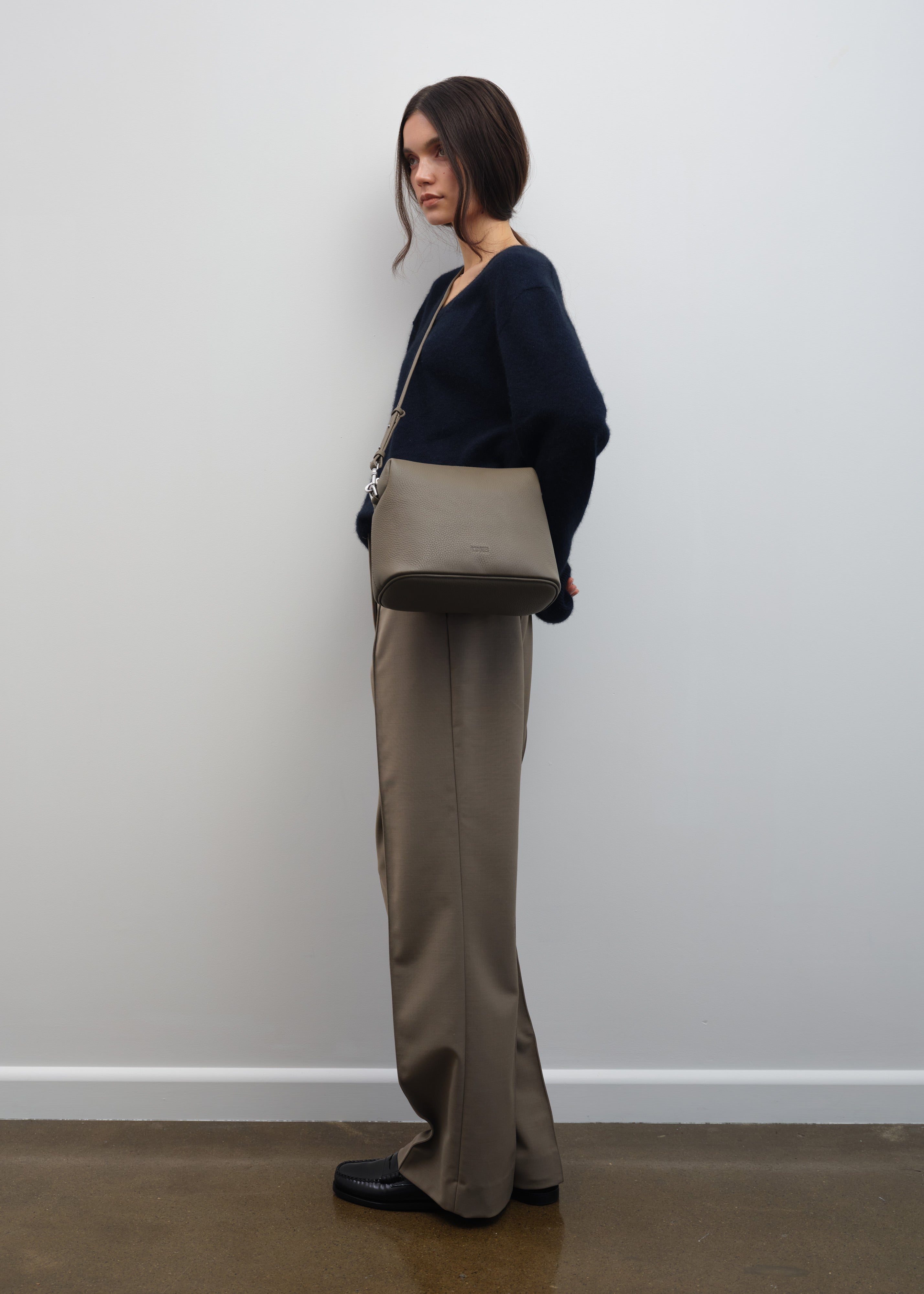 Ch'lita | Leather Crossbody Bag in Echo | Yu Mei