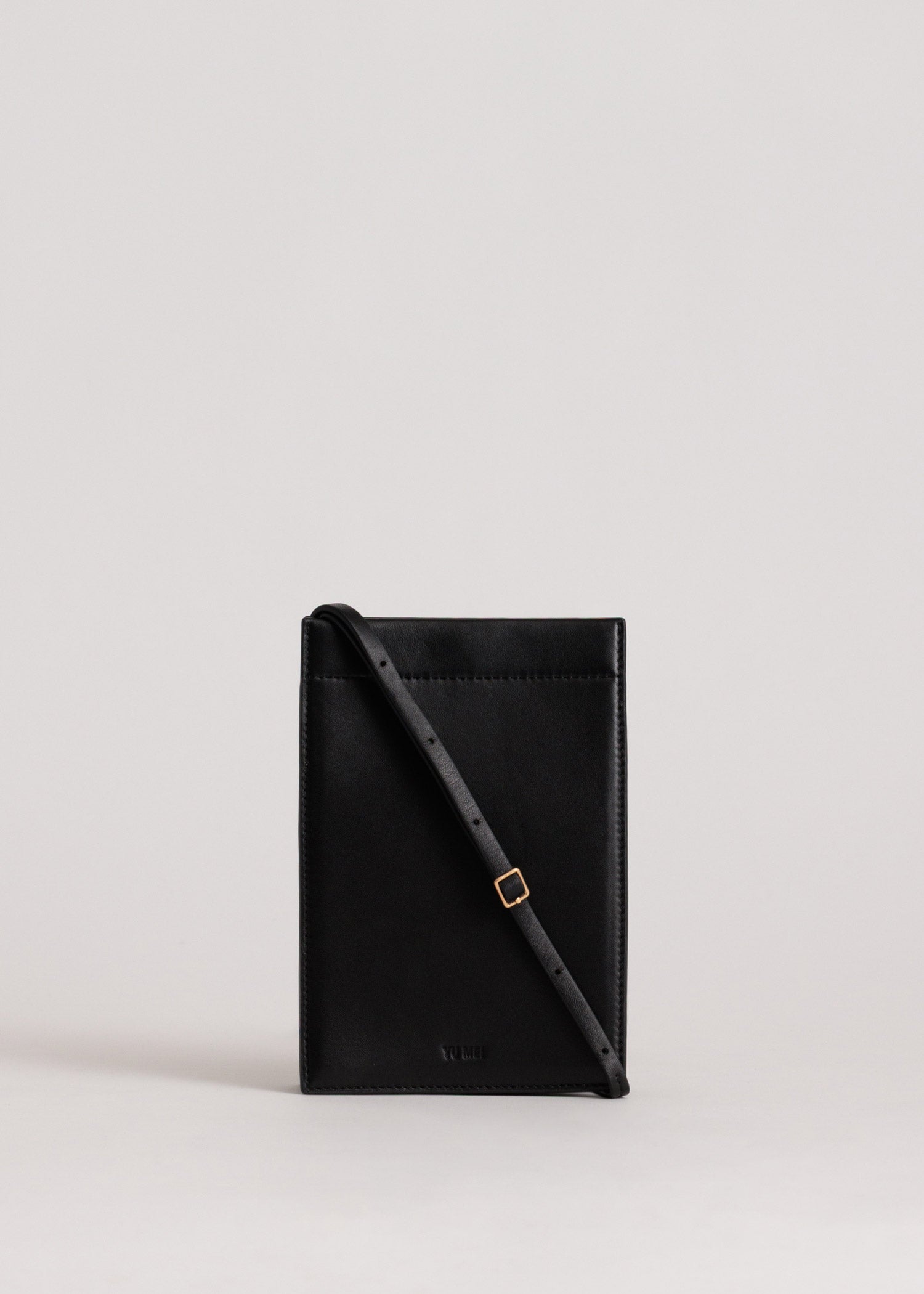 Luci | Leather Crossbody Bag in Black | Yu Mei