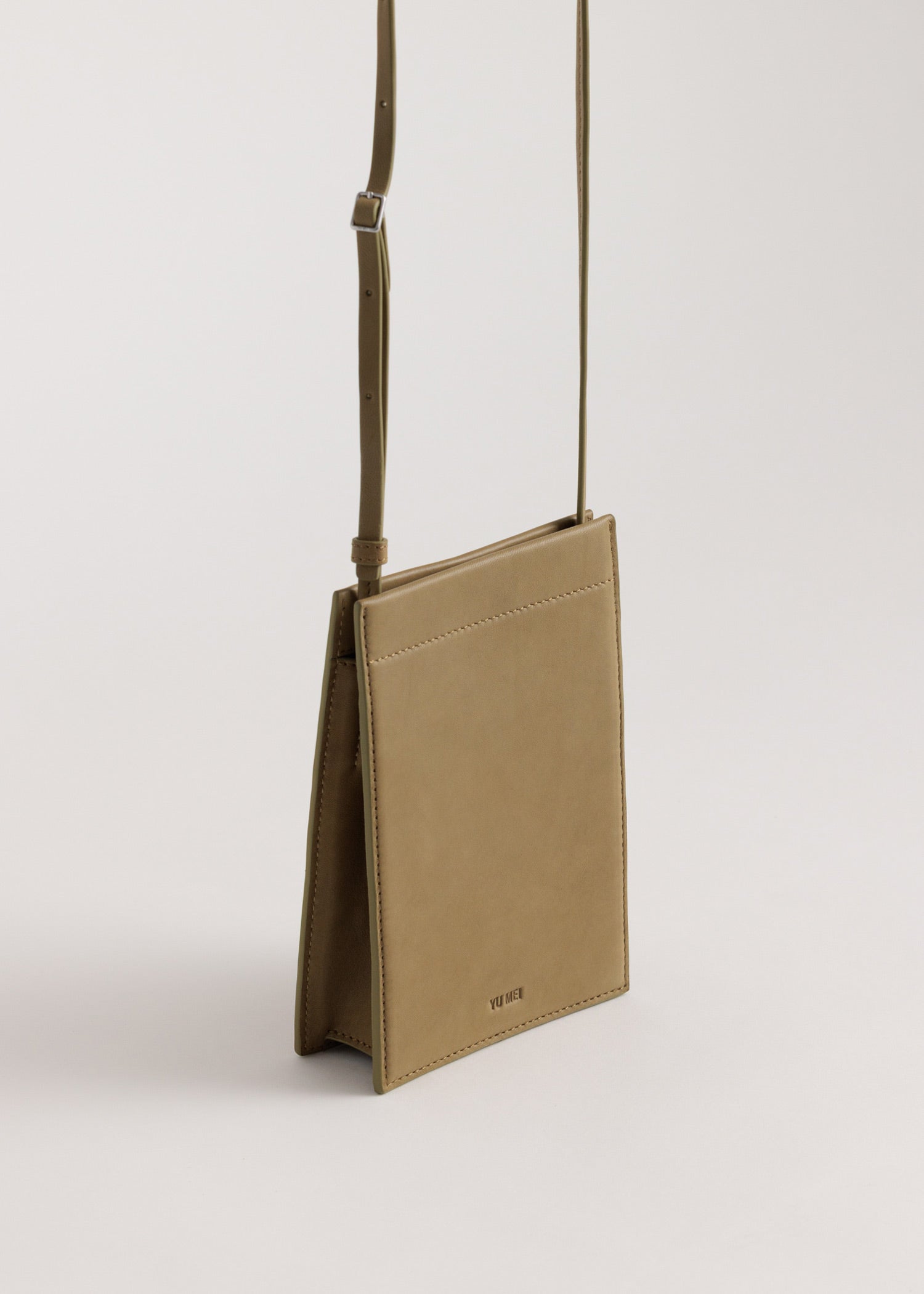 Georgie | Crossbody Bag in Jade Lambskin | Yu Mei