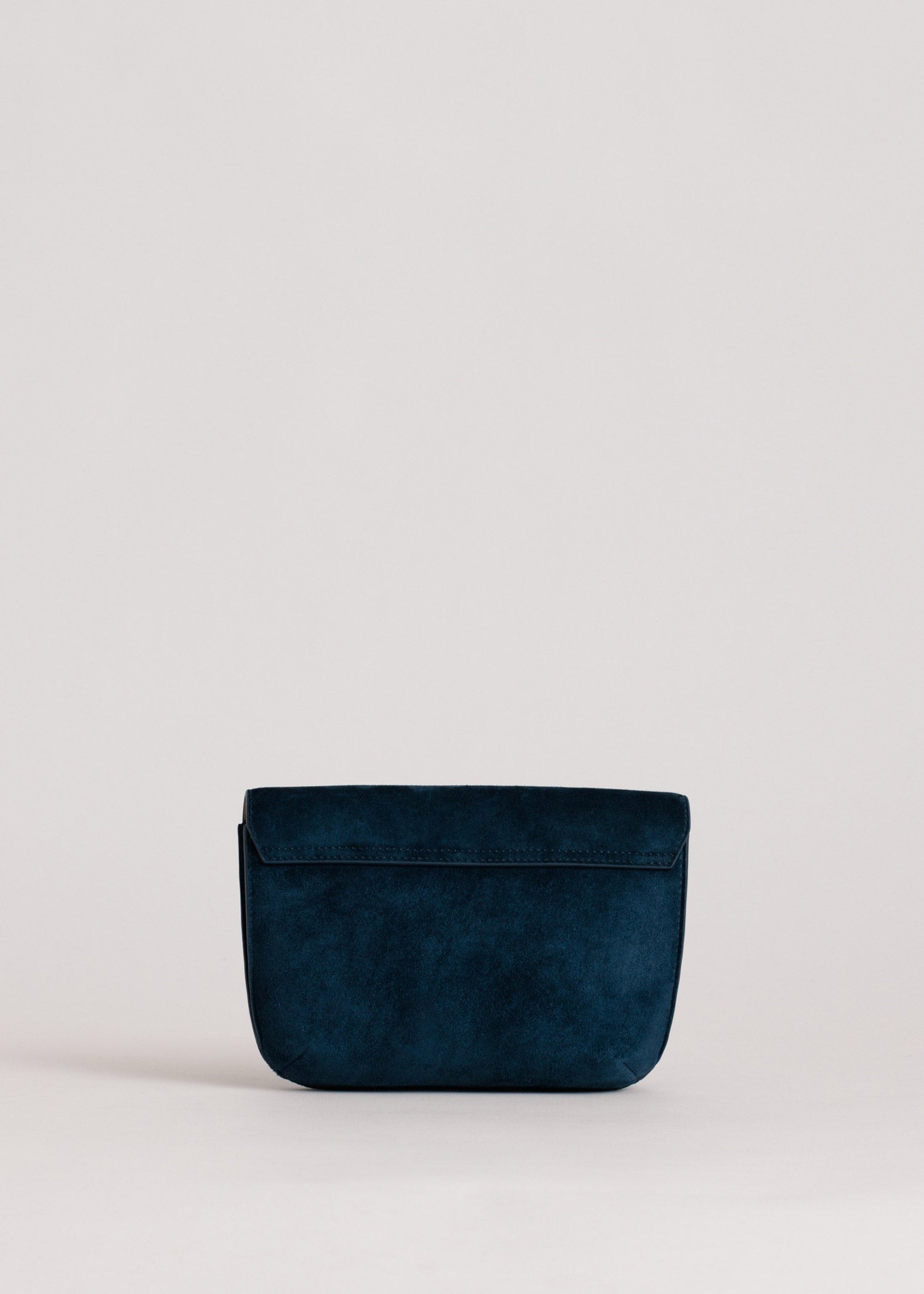 yu＊M Keriana | Suede Clutch in Blue Navy | Yu Mei