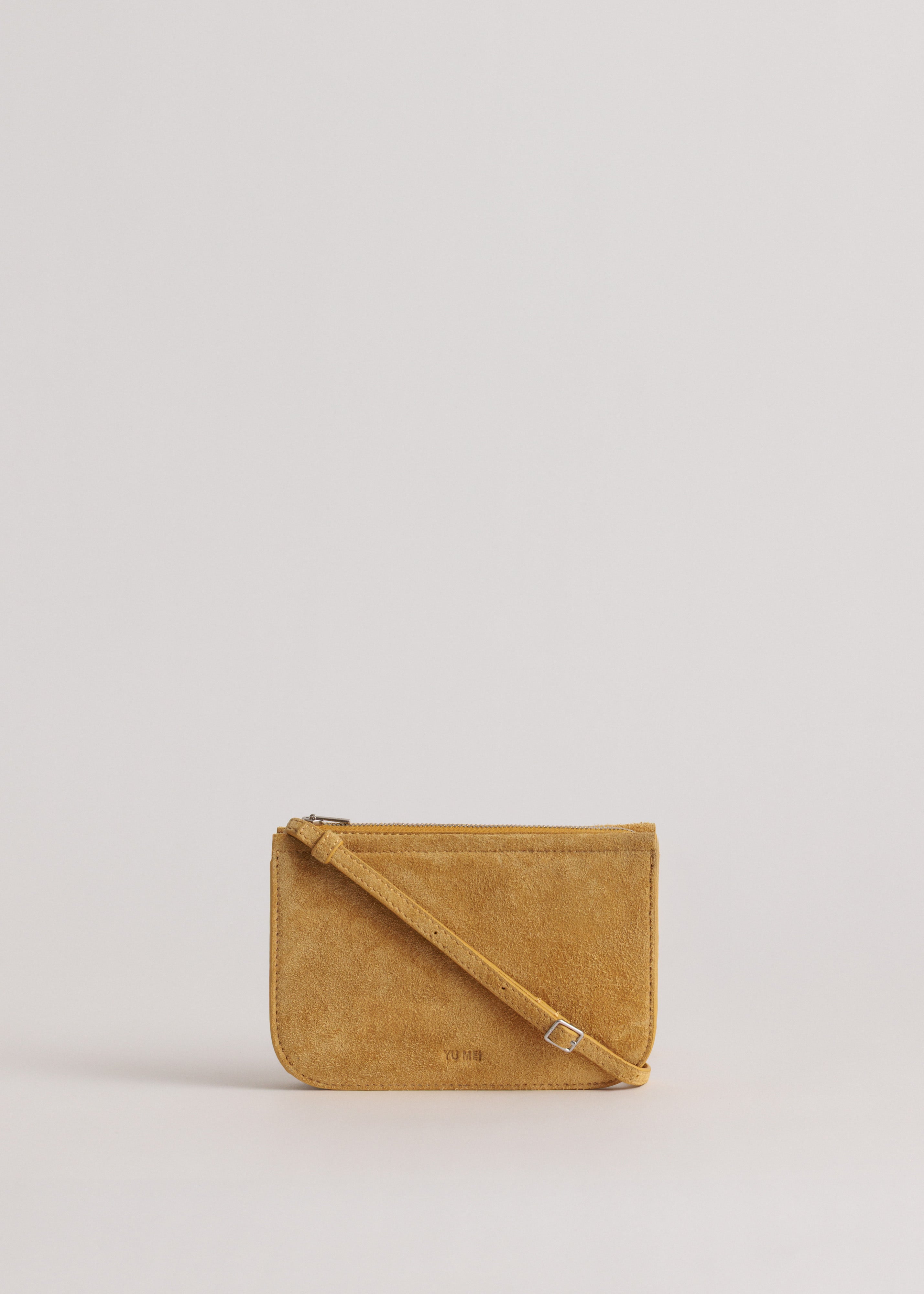 Vi | Suede Crossbody Bag in Sun | Yu Mei