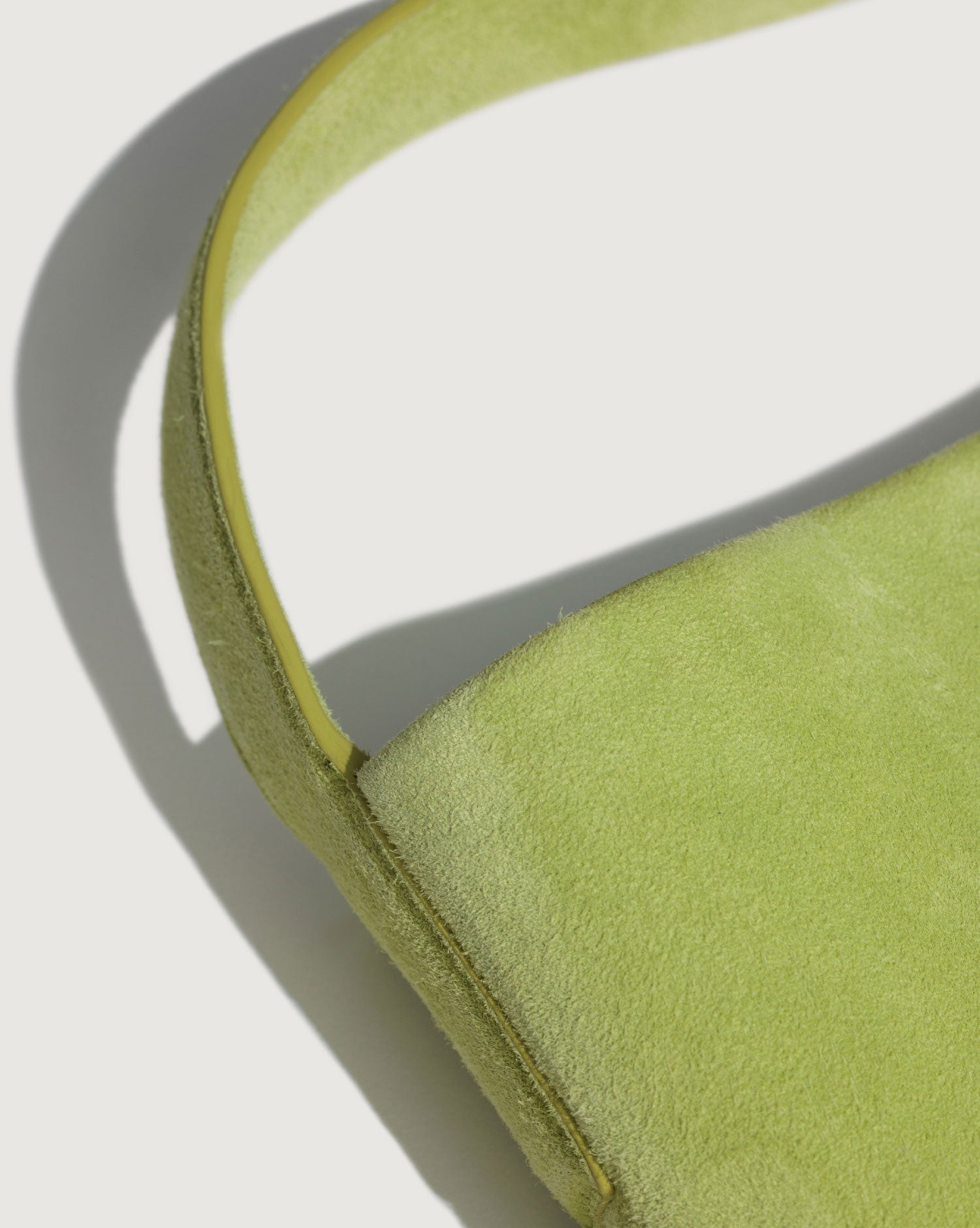 Suede strap with edge painting