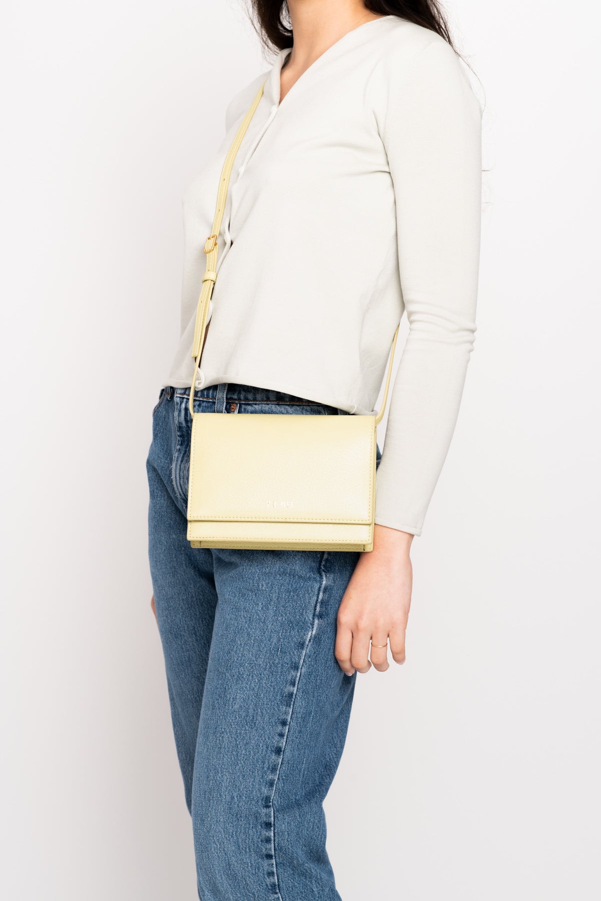 Bag on body close up